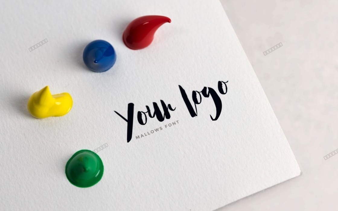 Colored Logo Mockup