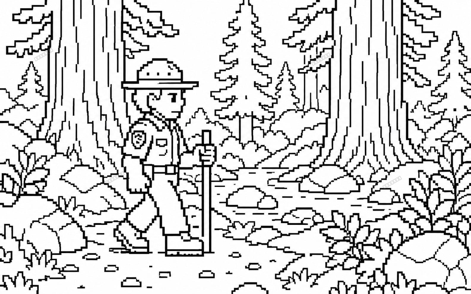 Retro Pixel Coloring Scene Builders