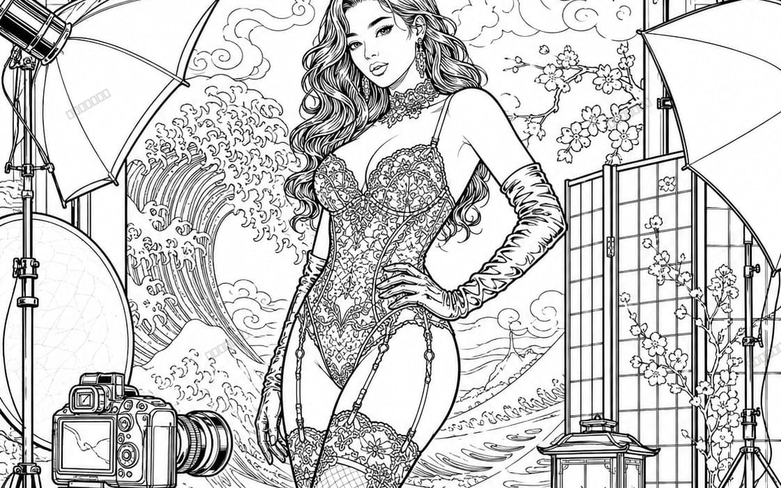 Fashion Studio Coloring Pages