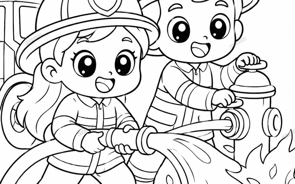 Little Career Coloring Duos