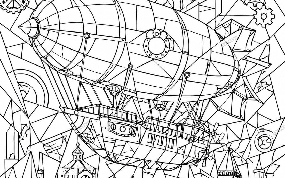 Geometric Art Coloring Pages