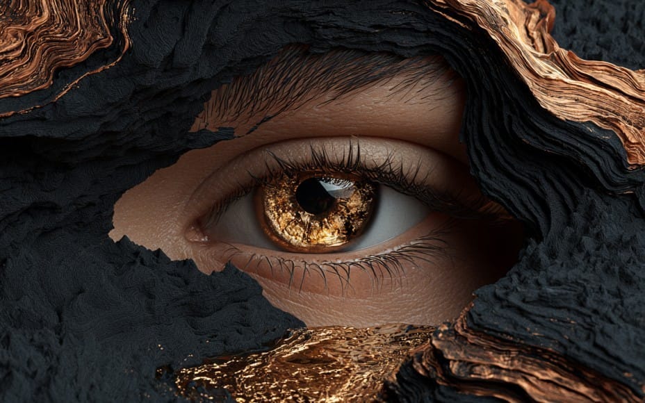 9 Dark Gold Topographic Art Wallpapers