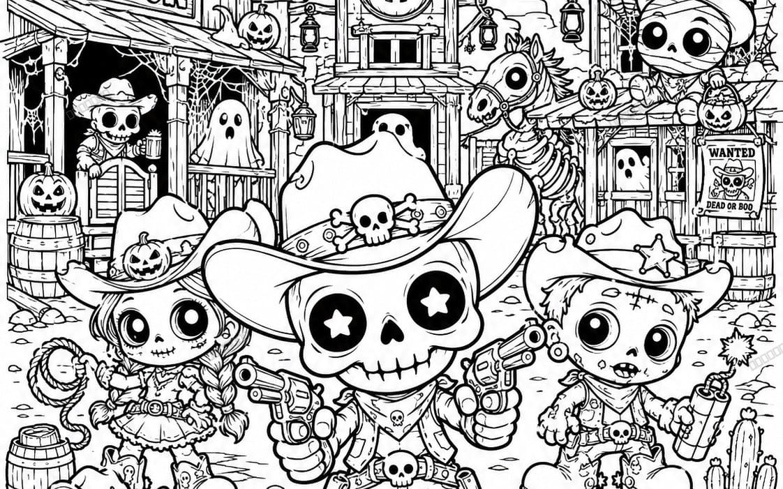 Halloween Theme Coloring Books