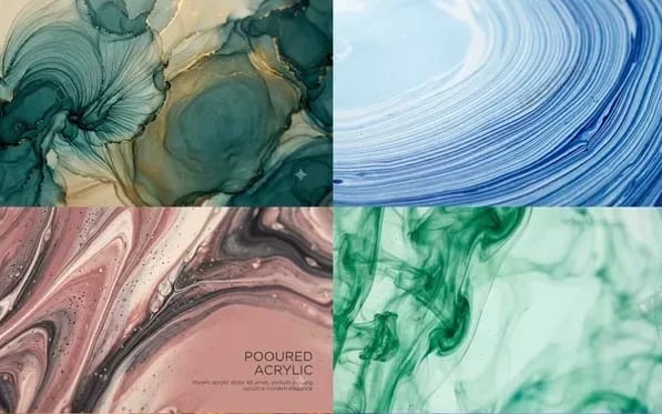 9 Abstract Liquid Flow Background Art Wallpapers