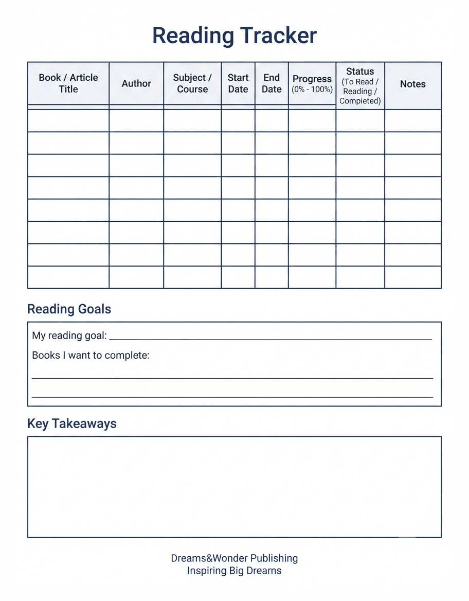 Vorschaubild von Daily Student Planner