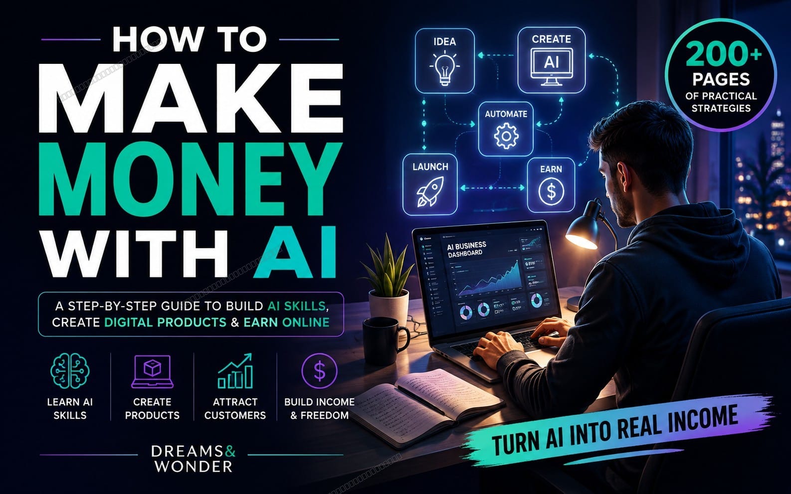 How to Make Money with AI: The Complete Guide to AI Business, Digital Products, Freelancing & Online Income