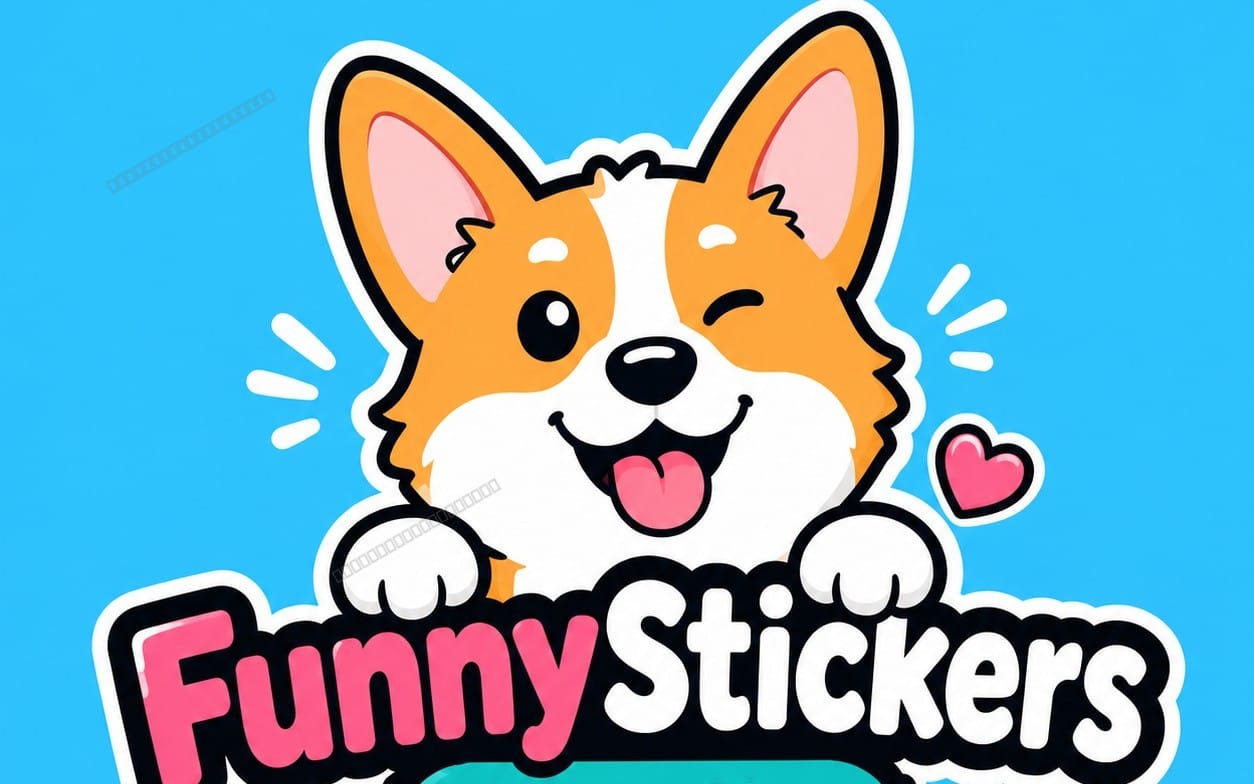 Funny husky Stickers