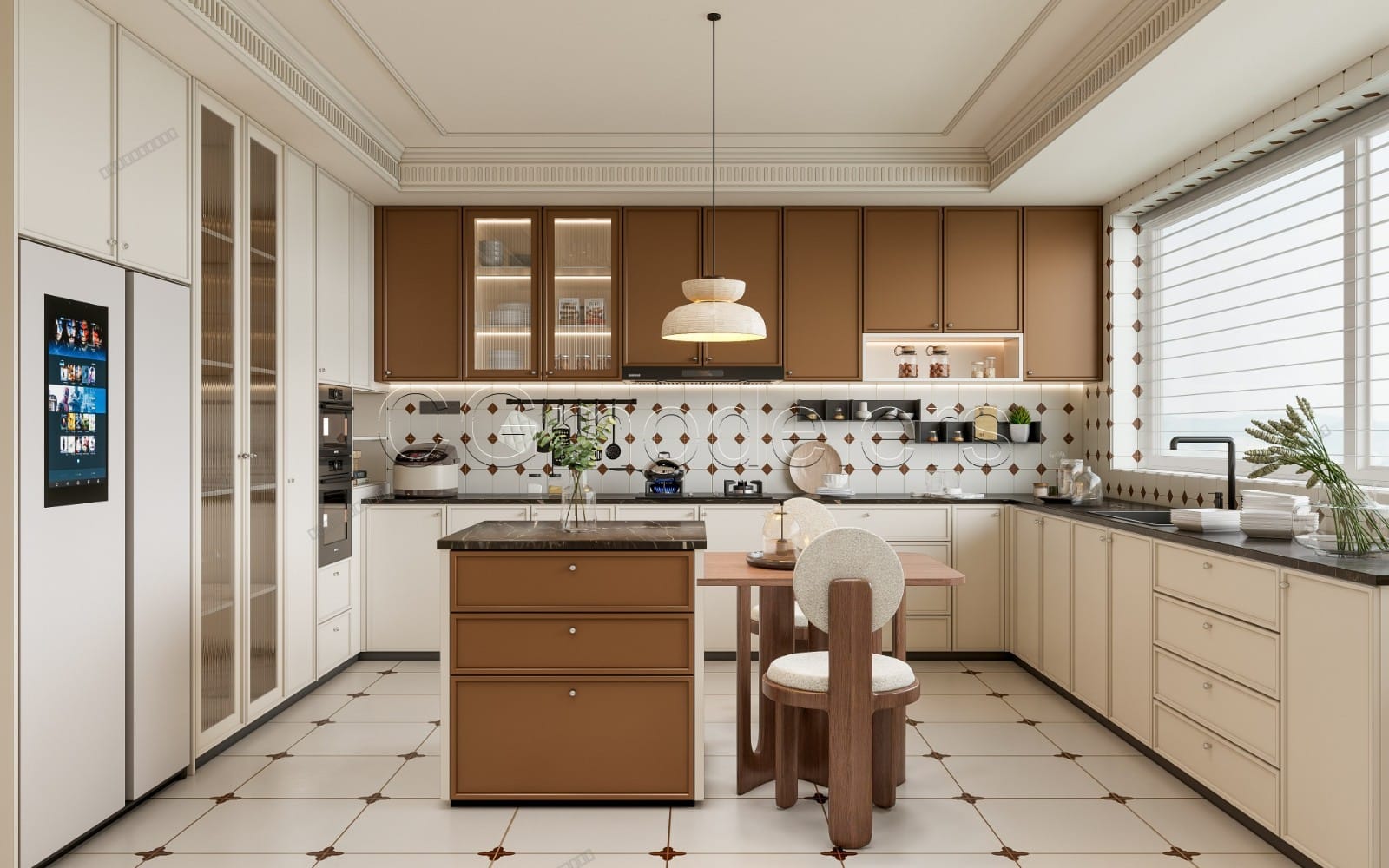 SketchUp Kitchen Model Scene 40 | Enscape Render Ready | Full Lighting & PBR