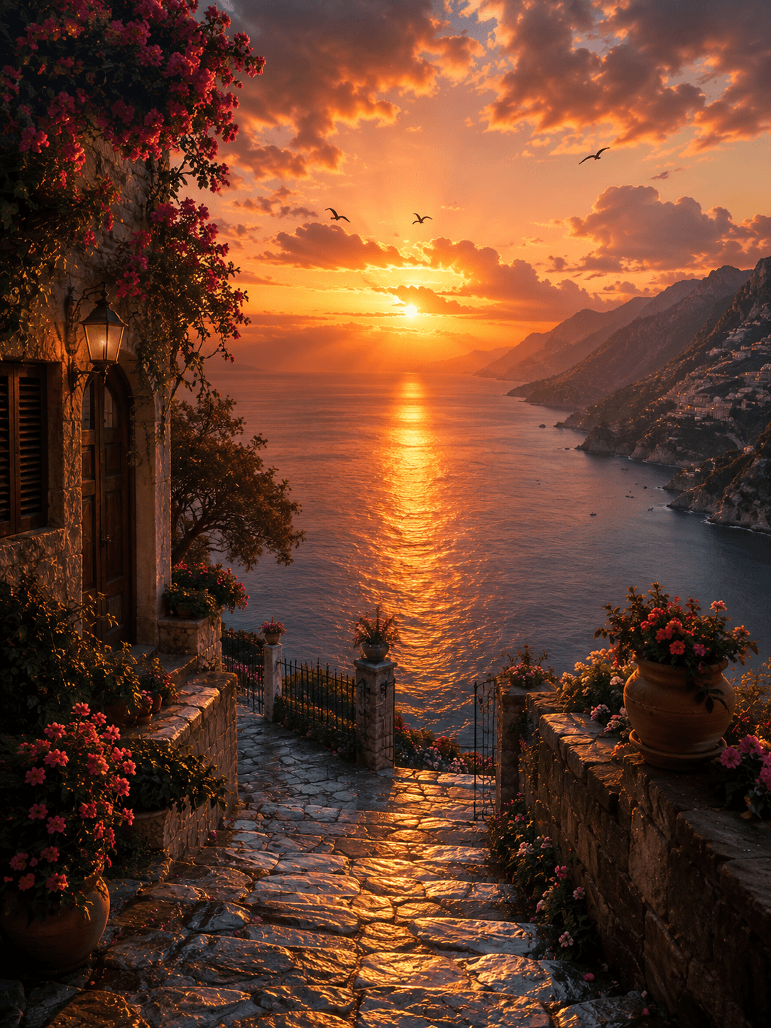 Preview image of Golden Sunset by the Sea