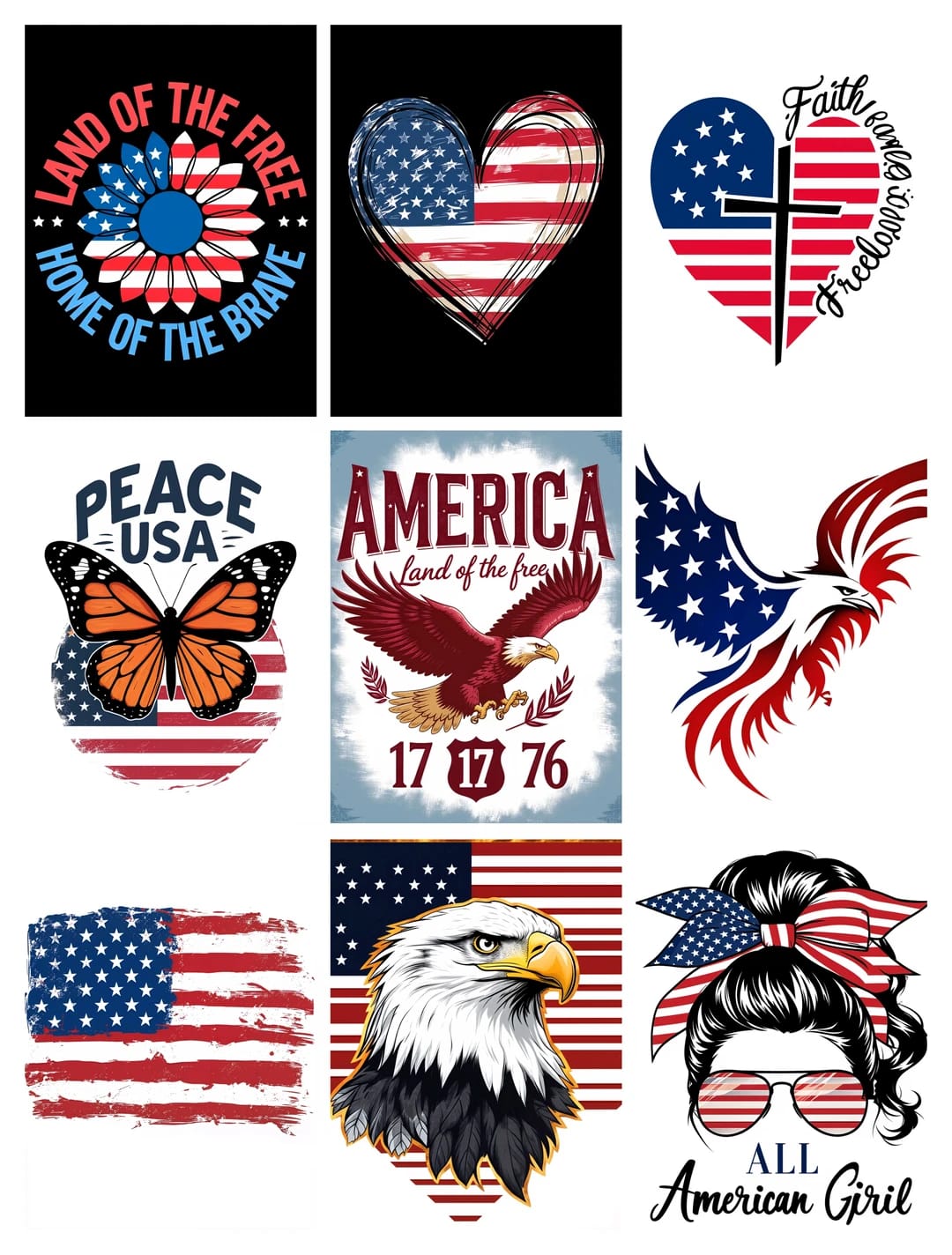 Preview image of Patriotic 4th of July USA SVG Bundle for Cricut – Full Bundle