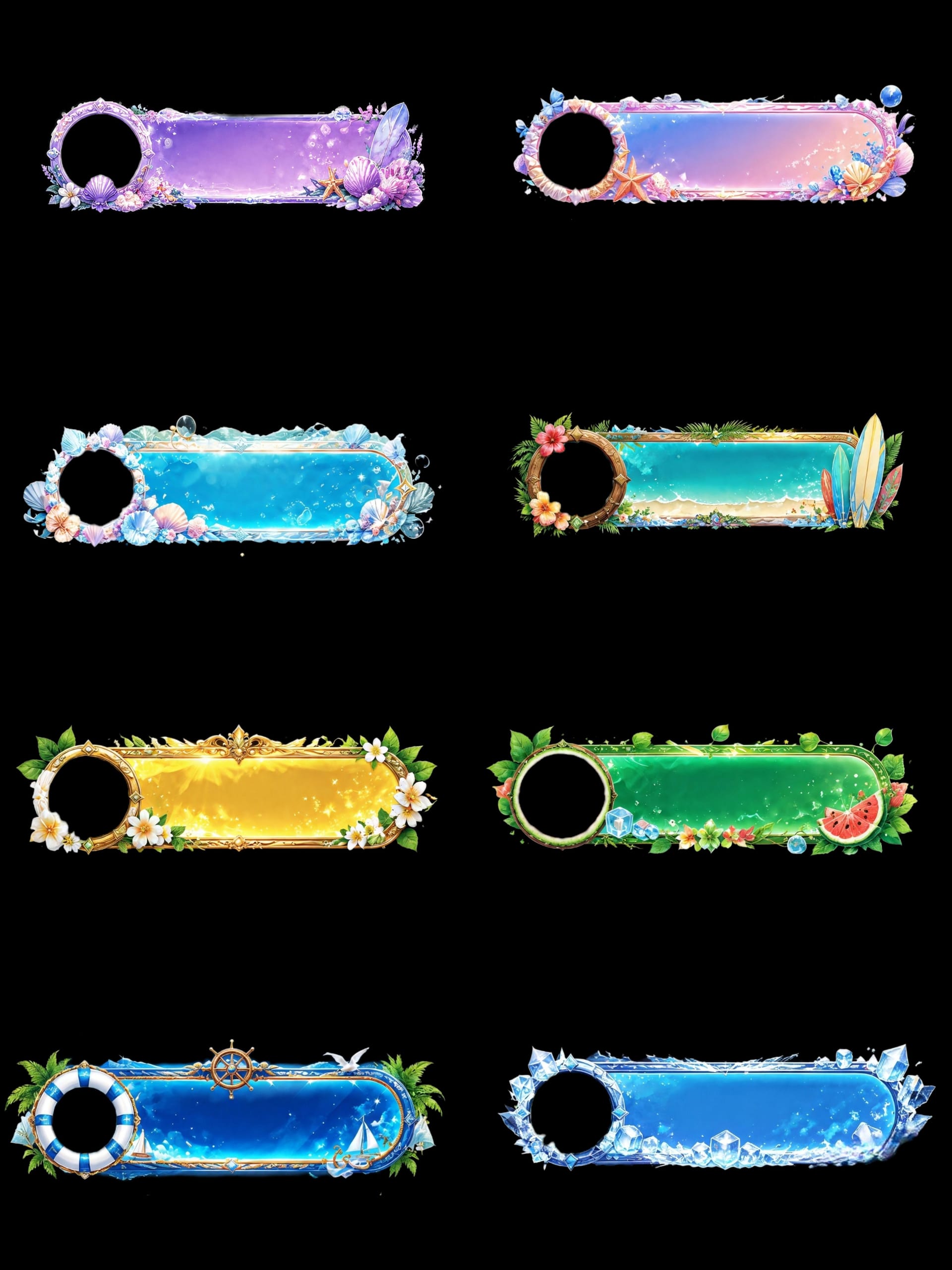 Preview image of Premium Streamer Top Donor Banners Pack – Full Bundle