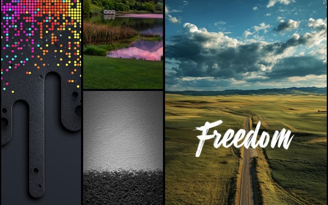 Aesthetic mood nature mobile wallpaper collage – Full Bundle