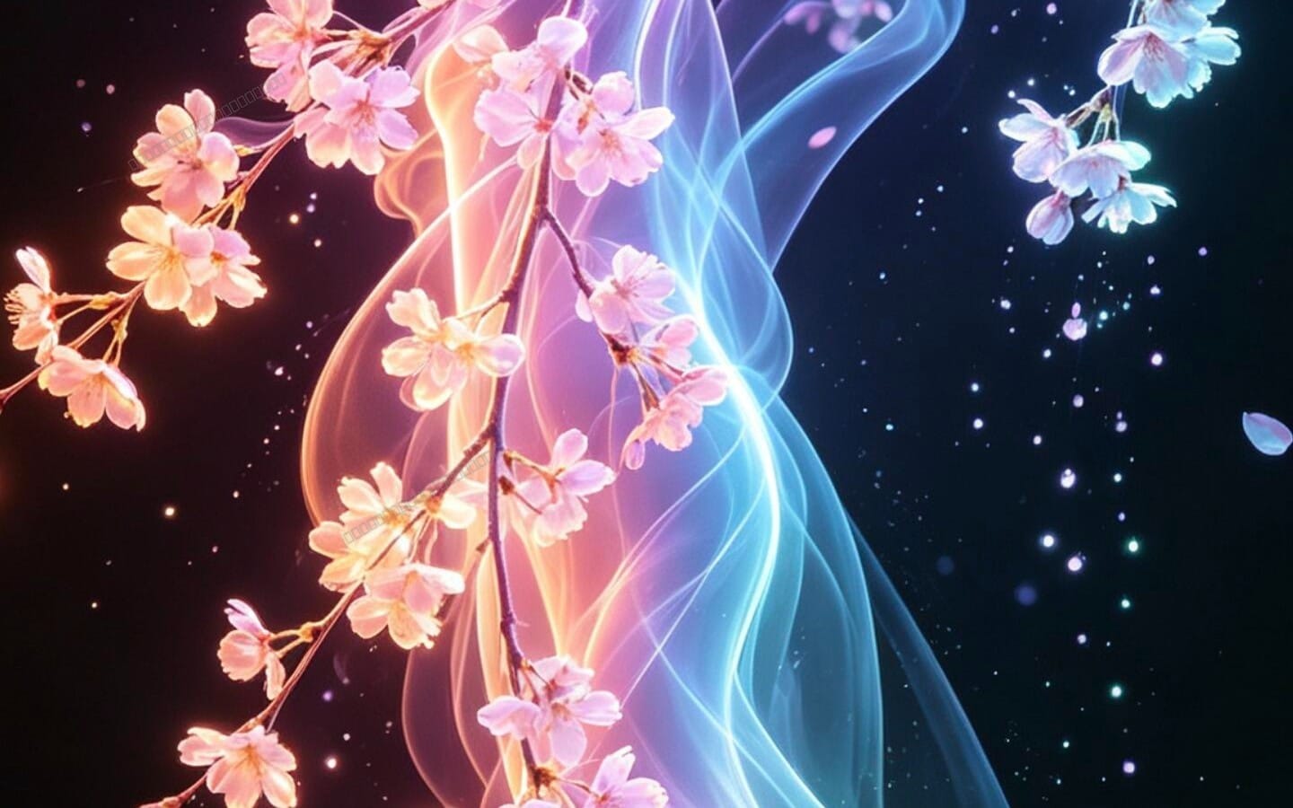 🔥 Glow Flora – Biolumineszente Smoky Neon Pflanzen Wallpaper (8 Designs) Vollständiges Bundle