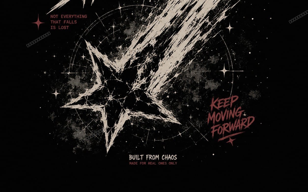 Falling Star — Streetwear T-Shirt Graphic