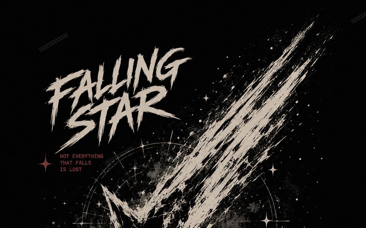 Falling Star — Streetwear T-Shirt Graphic