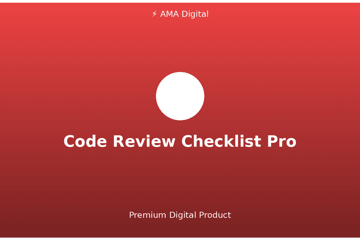 Code Review Checklist Pro