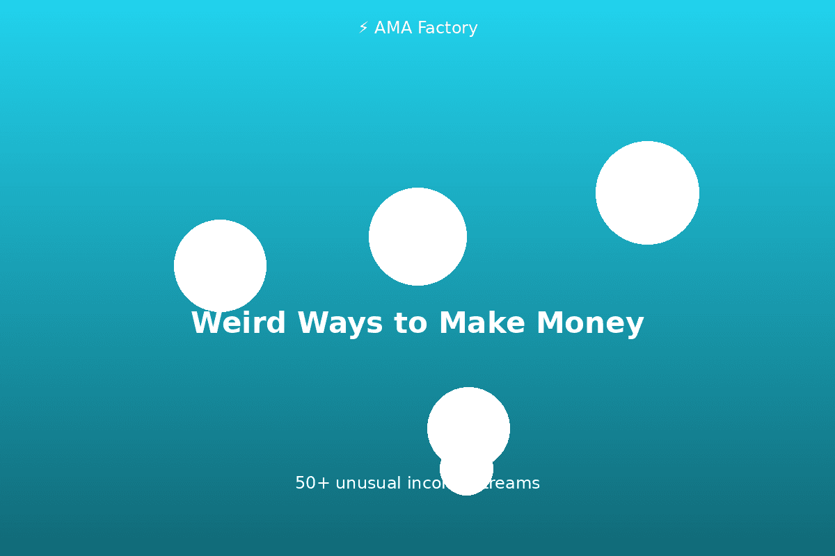 Weird Ways to Make Money