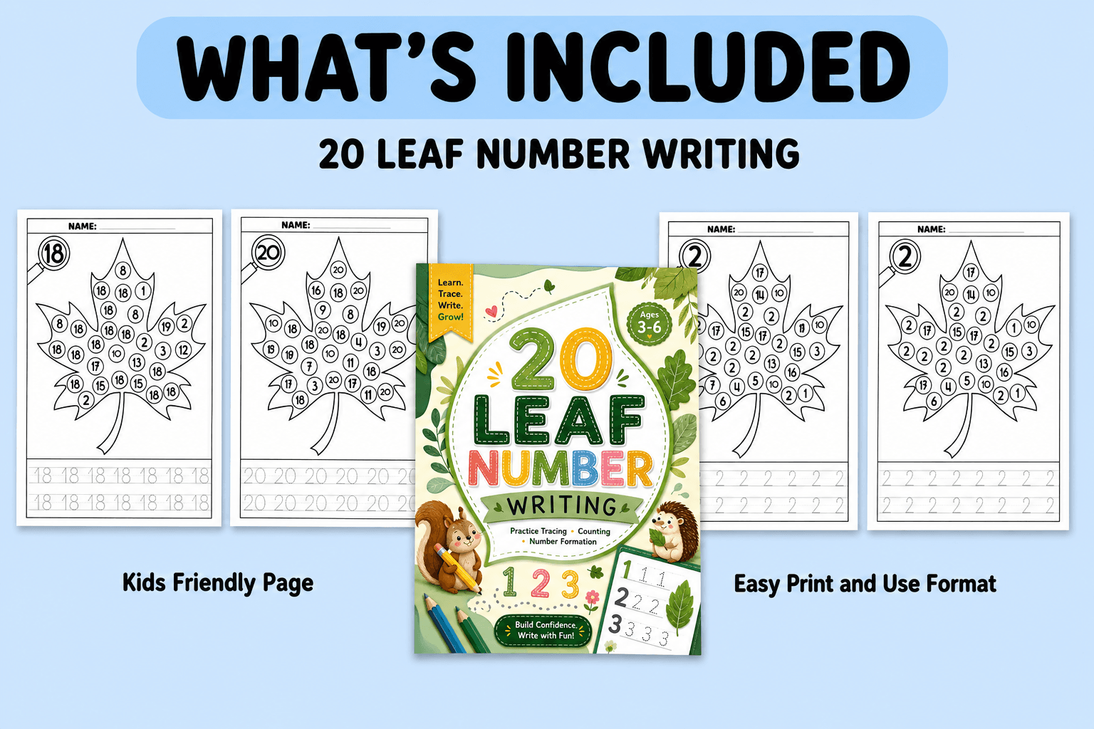 Preview image of Number writing Practice workbook 0 to 20