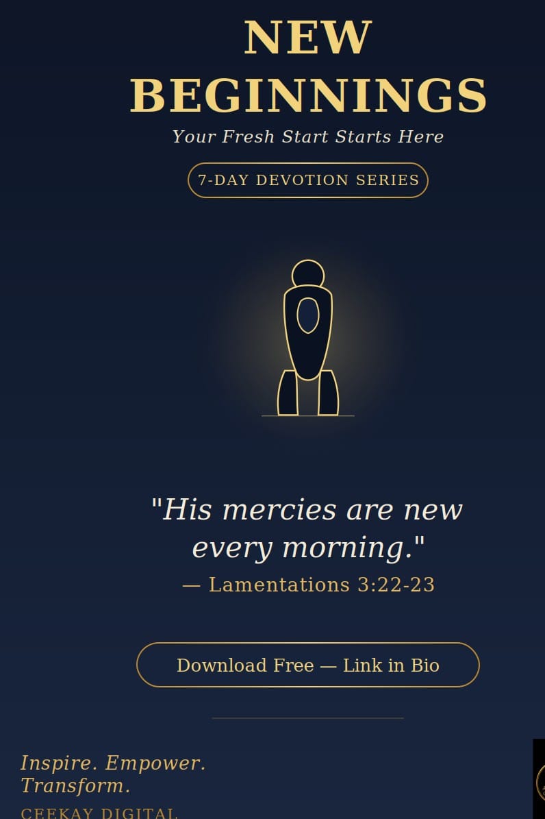 Preview image of New Beginnings -FREE 7 Day Devotion Series