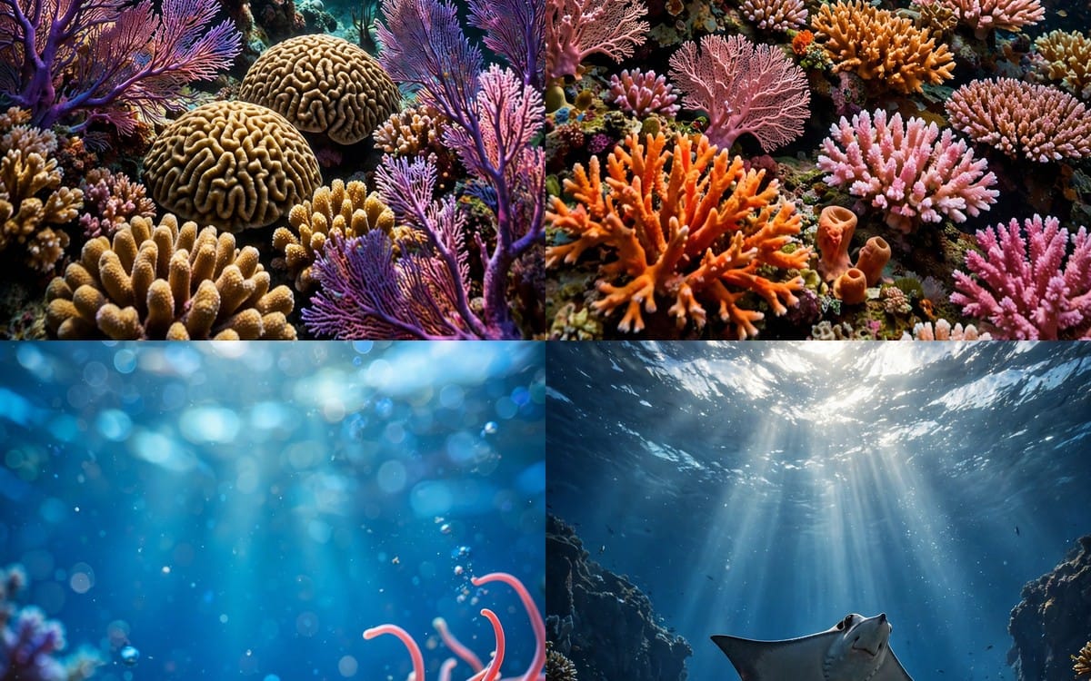 Coral Reef Colors Wallpaper Pack (4) — HD iPhone & Android Backgrounds