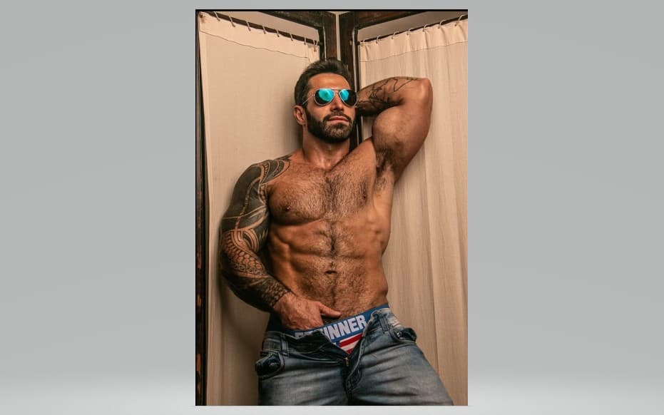 Chiseled Edge: Urban Male Fitness Aesthetic Digital Portrait