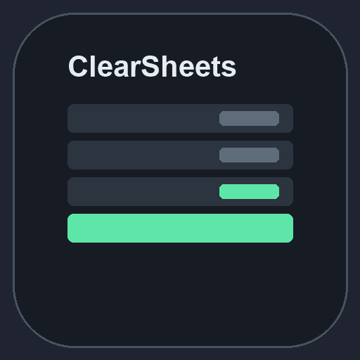 ClearSheets