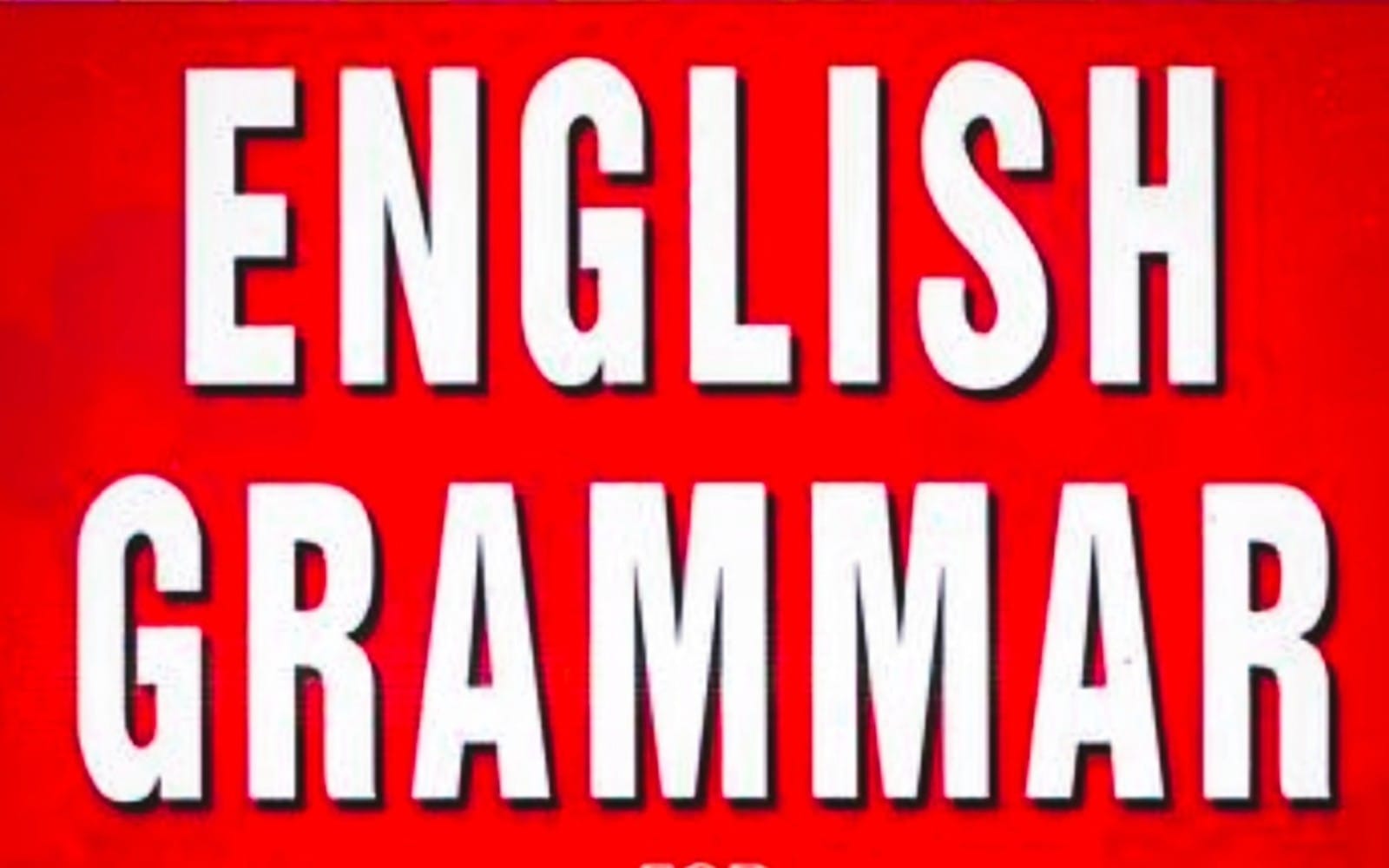 THE GRAMMAR OF ENGLISH ETYMOLOGY