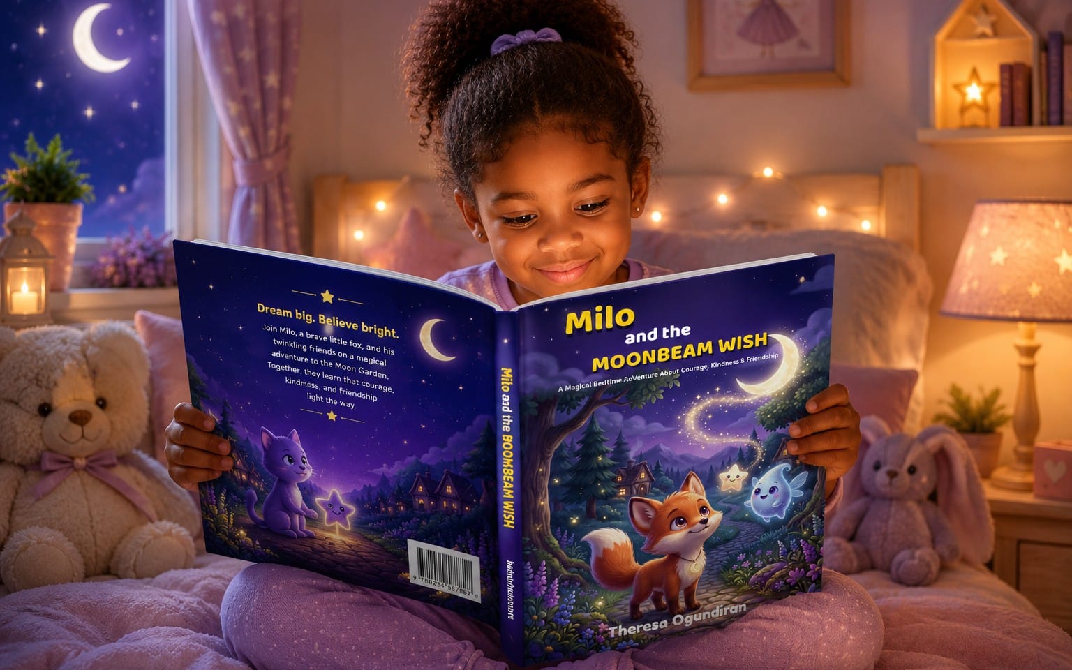 Milo and the Moonbeam Wish Bedtime story