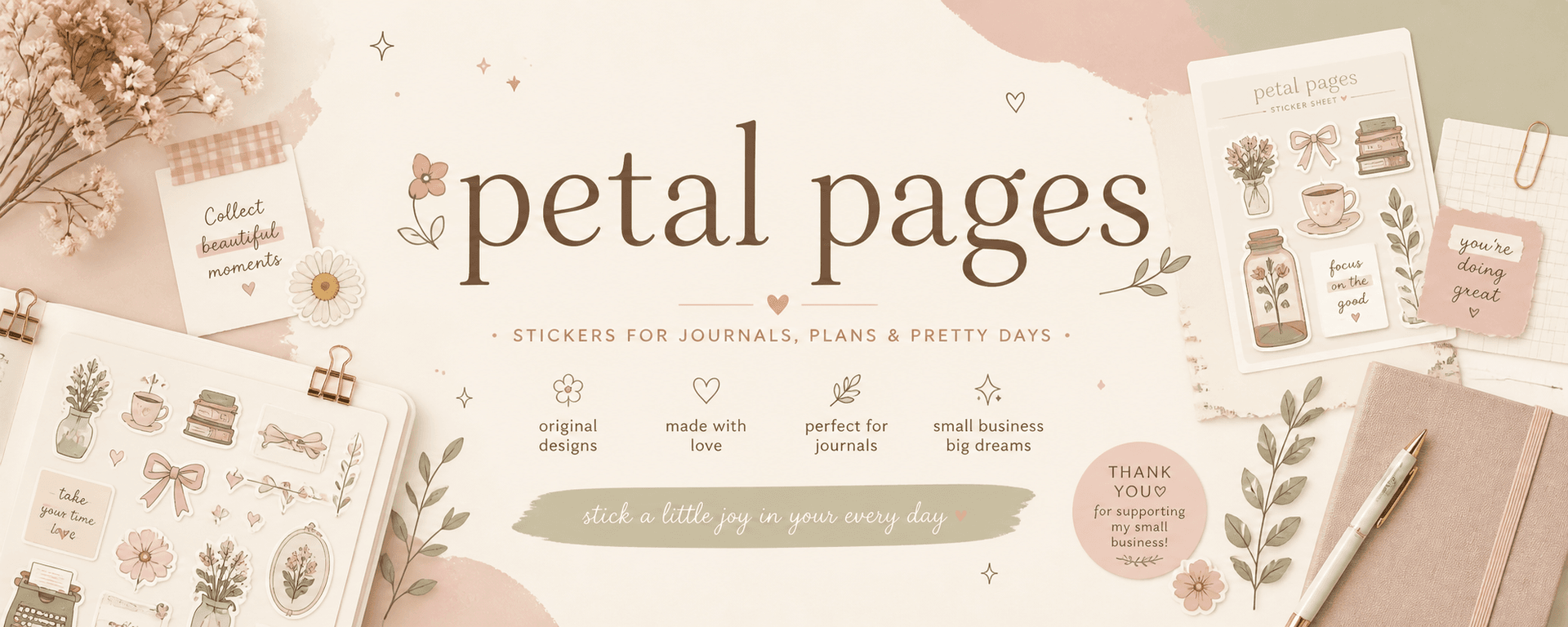 Petal pages Shop-Banner