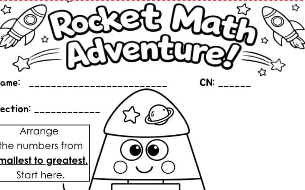Ordering Numbers (10–100): Rocket Math Adventure
