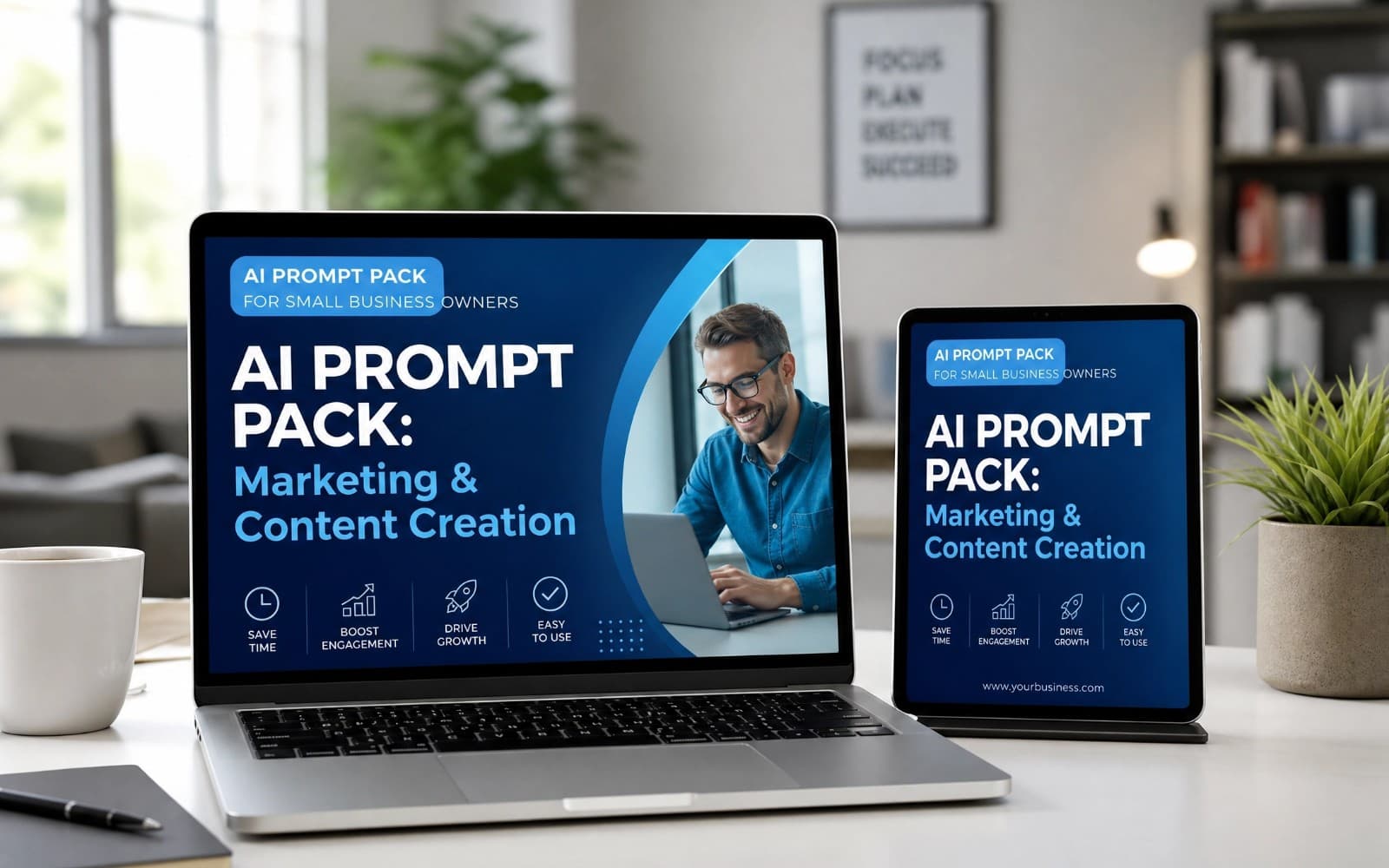 AI Marketing & Content Prompt Pack for Small Businesses | Boost Sales & Engagement with ChatGPT Prompts