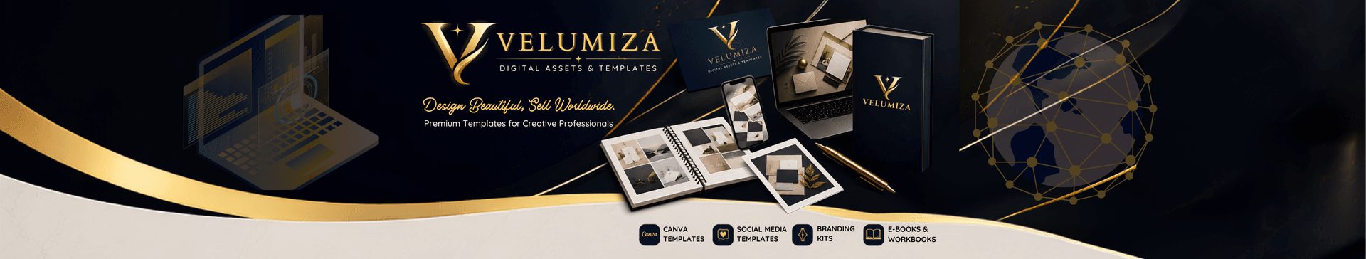 VELUMIZA store banner