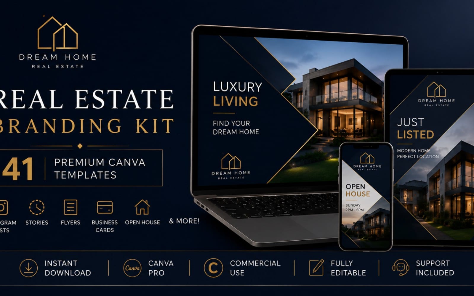 Dream Home Real Estate Branding Kit