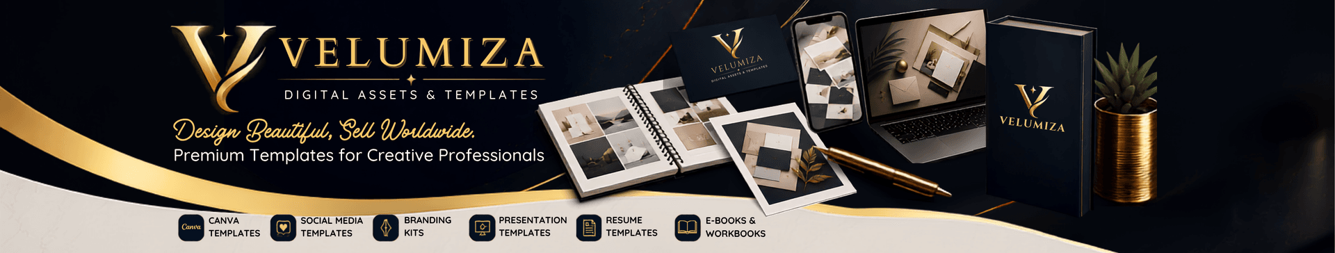 VELUMIZA store banner