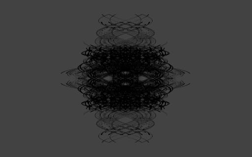 Dark symmetrical fine line art abstract monochromatic vector design with layered circular patterns and swirls