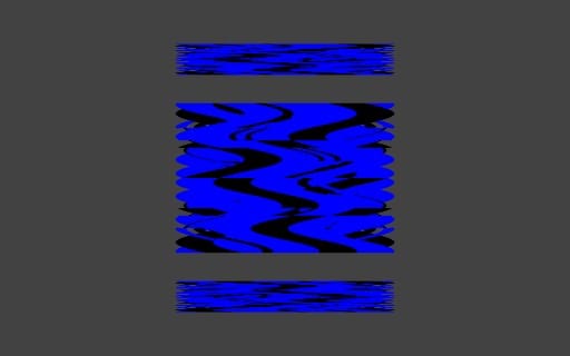 Digital graphic asset showing blue and black glitch wave patterns on a dark background
