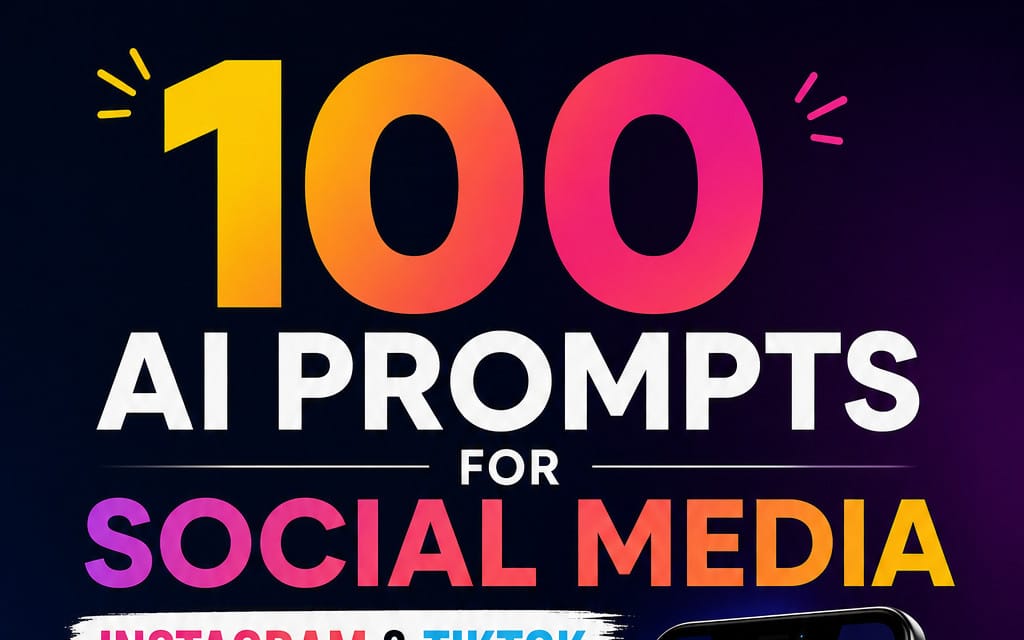 100 AI Prompts for Social Media