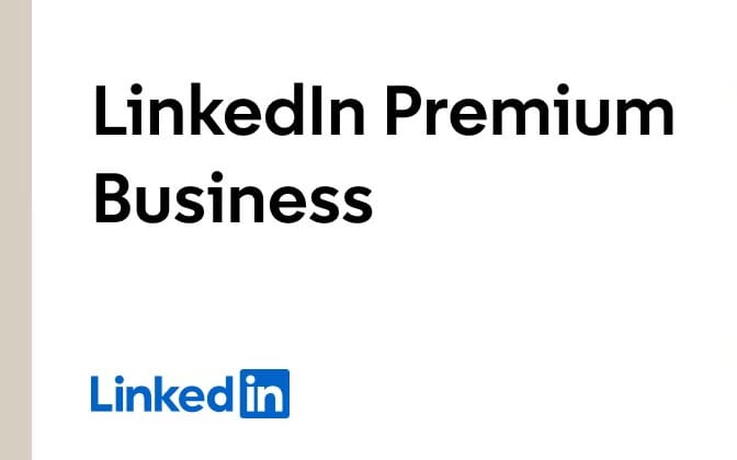 LinkedIn Premium Business digital redemption card for 2 months, featuring LinkedIn logo and text