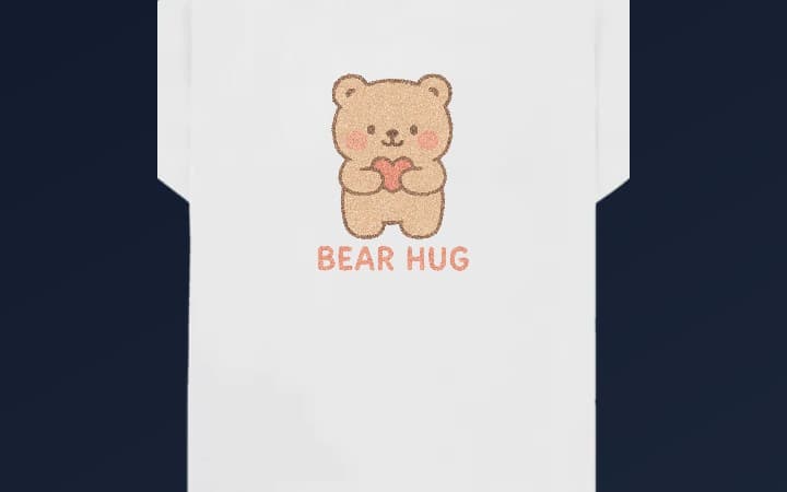 Tshirt cute bear