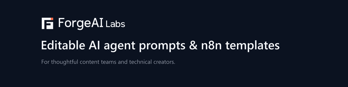 ForgeAI Labs store banner