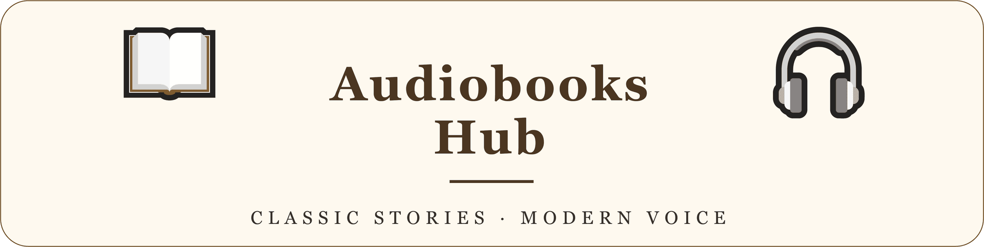 Audiobooks Hub store banner