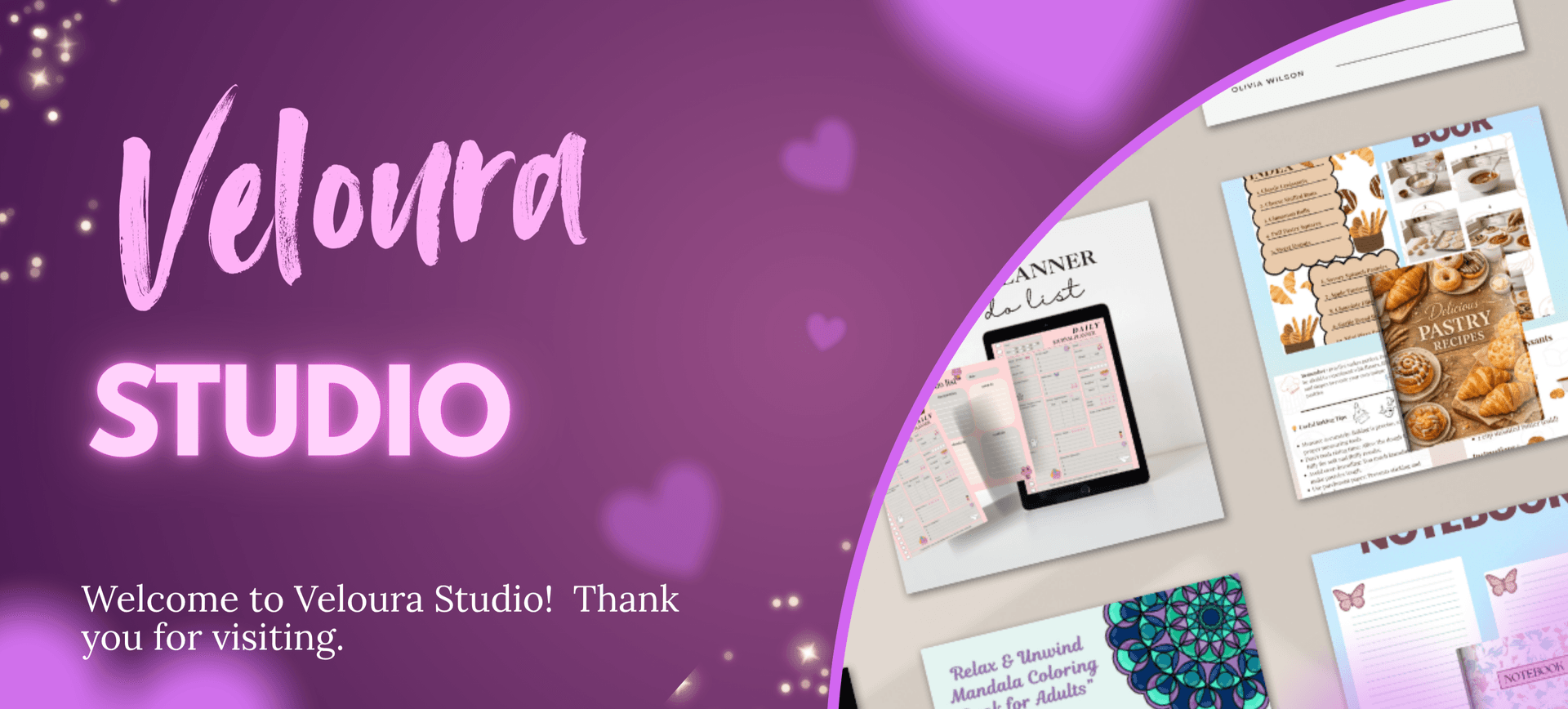 Veloura store banner