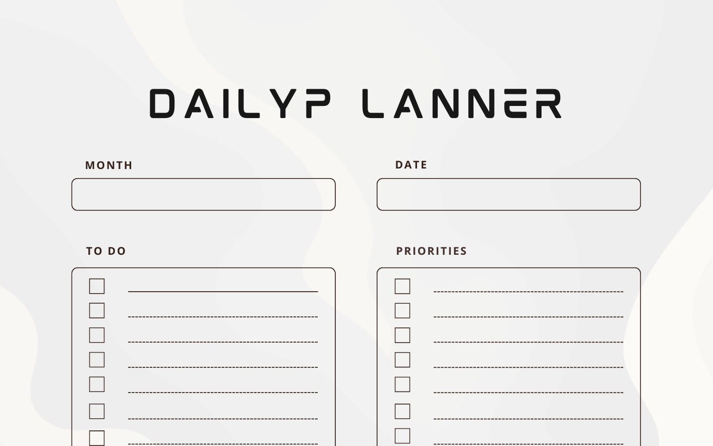 Daily planner