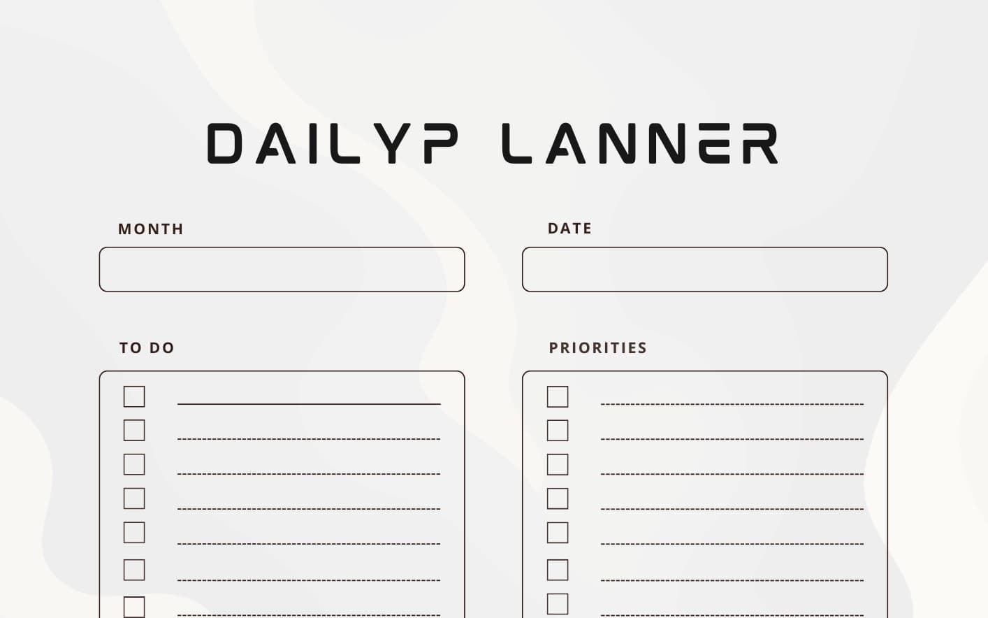 Daily planner