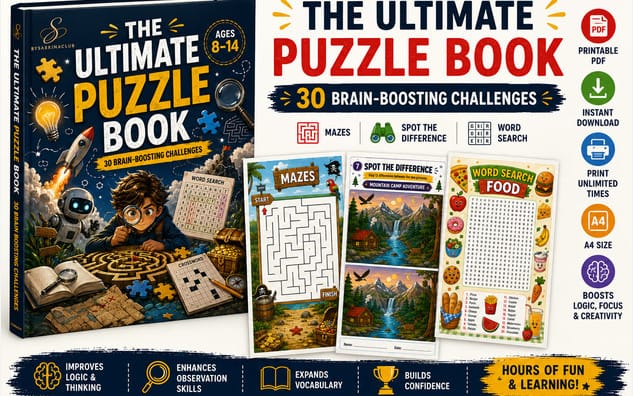 Ultimate Puzzle Book for Kids