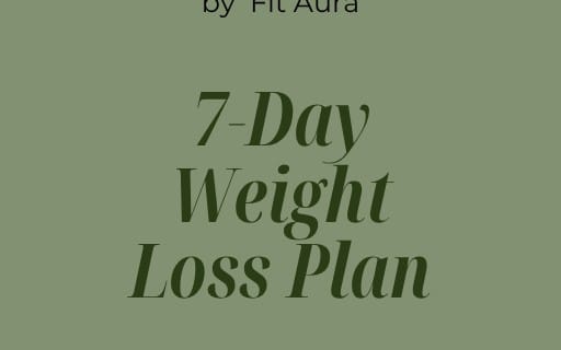 7-Day Weight Loss Plan (No Gym Needed)