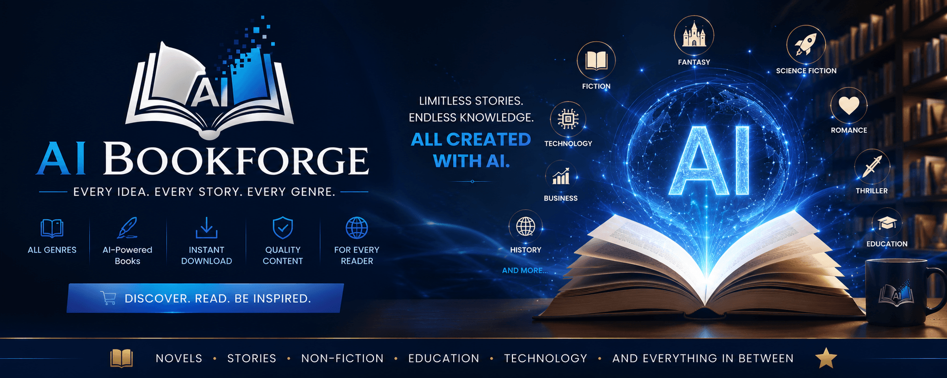 AI BookForge store banner