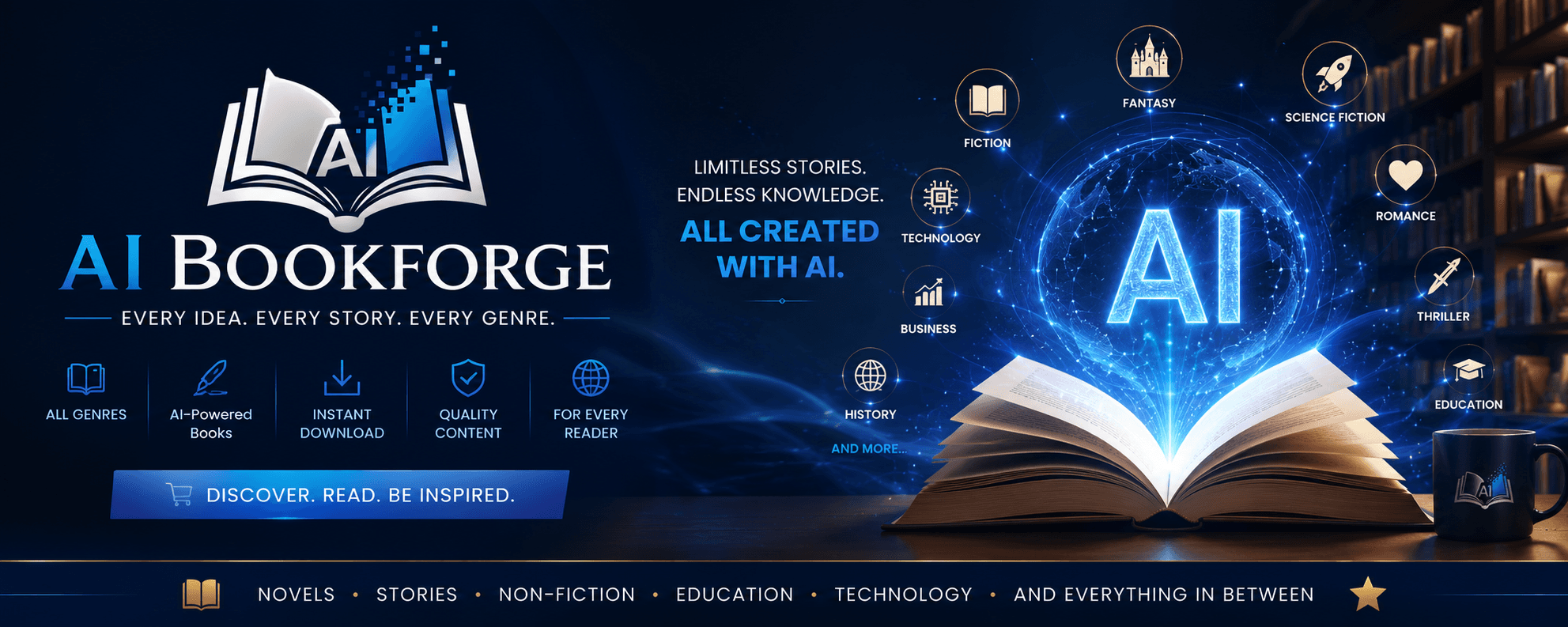 AI BookForge store banner