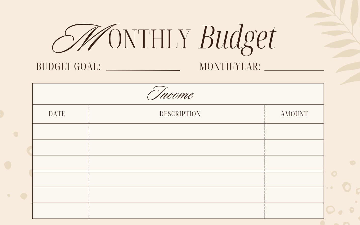 Budget planner