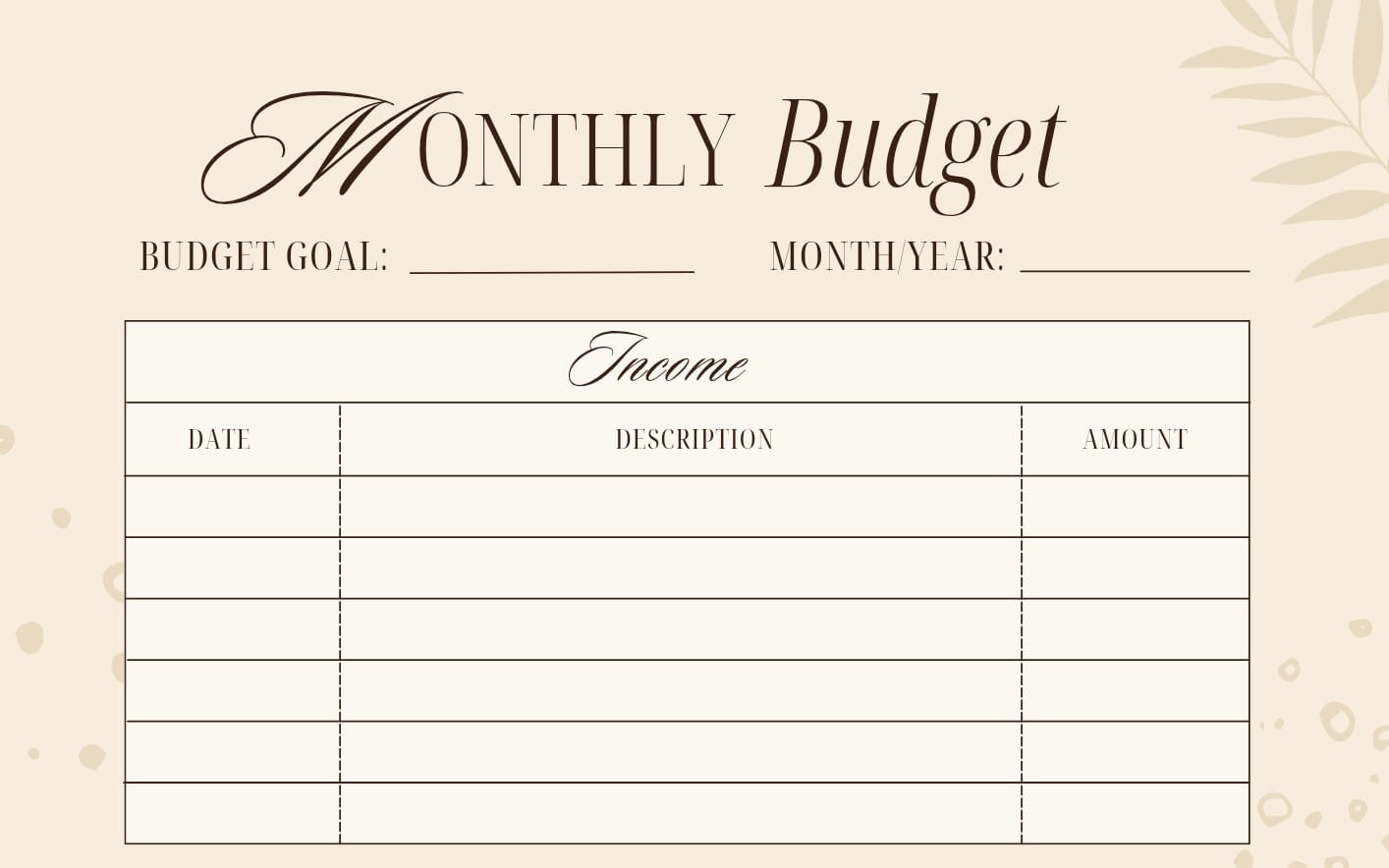 Budget planner